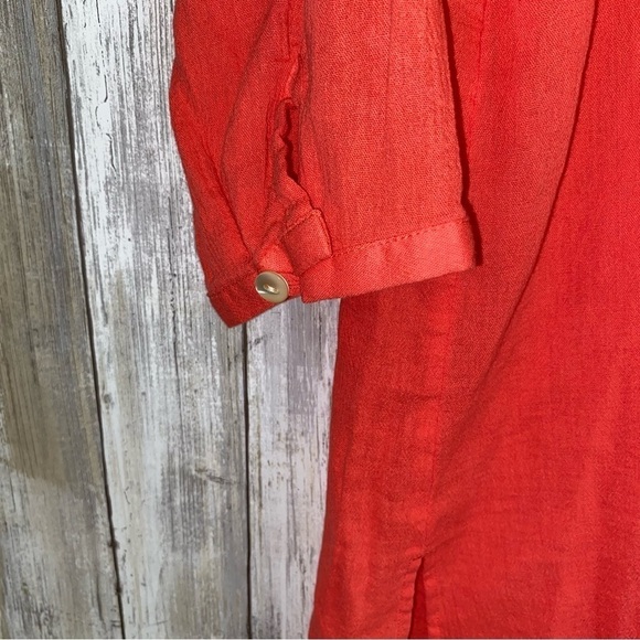 J. Jill Reddish Pink Popover Blouse - Picture 3 of 4